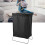 Petit cadre noir en fer épais pliable pour linge 15