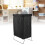 Petit cadre noir en fer épais pliable pour linge 13
