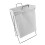 X Panier rectangulaire à cadre métallique Capacité S Blanc 11