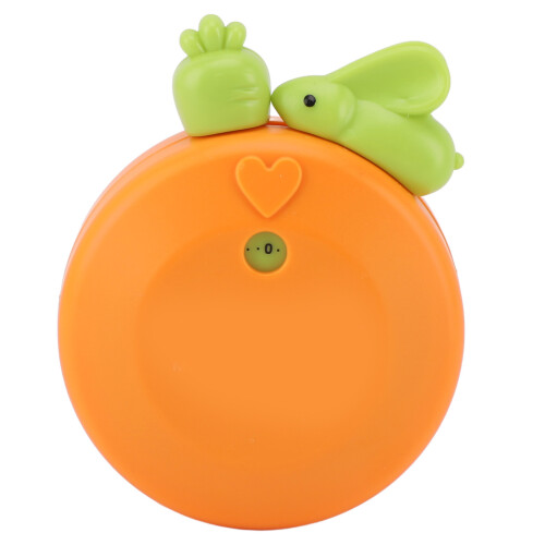 Cartoon-Hase mechanischer manueller Timer orange 95 g 1