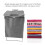 Modèle X Panier à linge pliable gris Capacité S 6