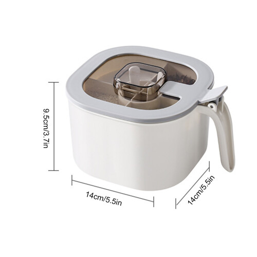 Boîte à épices en plastique à 4 compartiments 1