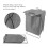 Modèle X Panier à linge pliable gris Capacité S 7