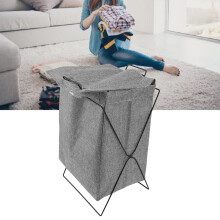Modèle X Panier à linge pliable gris Capacité S