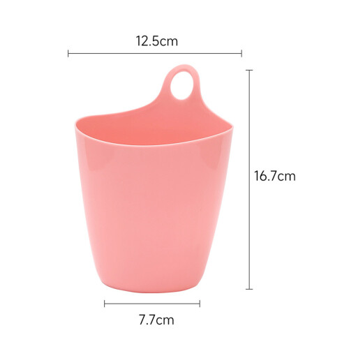 Mini poubelle suspendue rose 12,5  16,7  7,7 cm 1