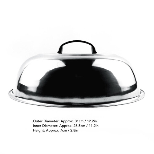 Tapa de olla de acero inoxidable de 32 cm Multifuncional 1