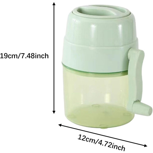 Manual Rotating Shaved Ice Maker Compact Lightweight Kitchen Appliance Easy Manual Operation 1