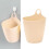 Cubo de basura colgante mini beige 12.5x16.7x7.7cm 12