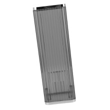 Dispensador de vasos para montaje en pared PET/ABS gris 94x94x281mm
