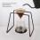 Support de dripper pour-over en fer noir 264.00g 5