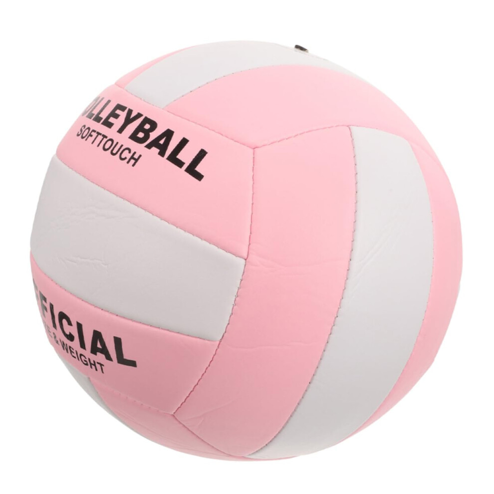 Play Training Volleyball Inflatable Volleyball Ball for Outdoor Play, Beach and Water Ball, Pink PU-image-OPC-PJDWXN6-NEW