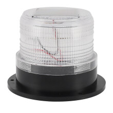 Solar-Beacon 8LED 12.8x9.5cm 1200mAh Rot/Blau