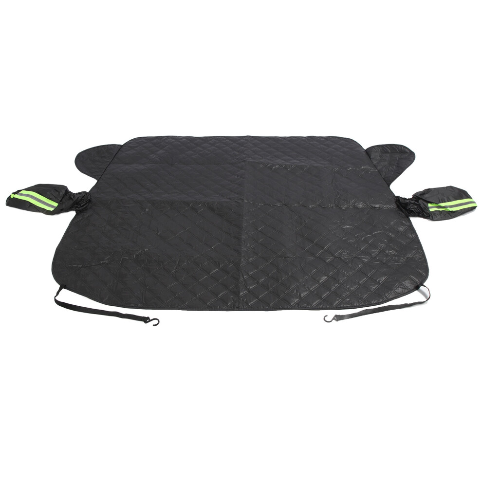 Comprehensive Car Snow Protection Cover Reflective Strip & Tear Resistant Black 8421336042465