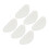 20 pezzi di cuscinetti nasali a forma D in silicone trasparente 15x7x1mm 1