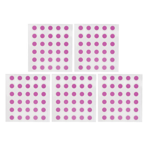 Pegatinas UV 150 piezas de 1,5 cm de diámetro Morado/Amarillo 2