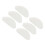 20 pezzi di cuscinetti nasali a forma D in silicone trasparente 15x7x1mm 15
