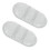 2 pezzi di impacco gel freddo riutilizzabile, bianchi, per caldo/freddo 12