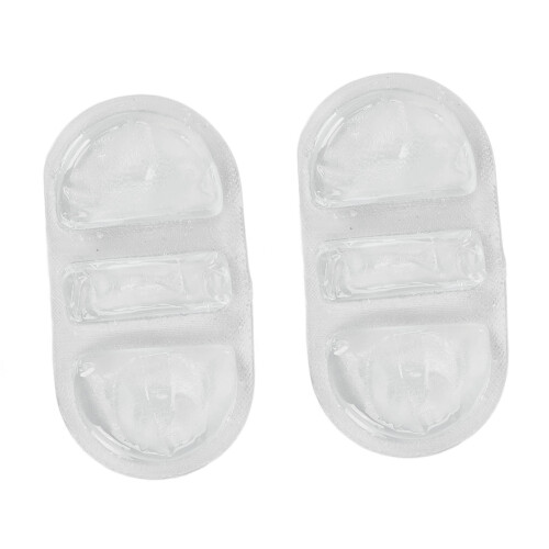 2 pezzi di impacco gel freddo riutilizzabile, bianchi, per caldo/freddo 1