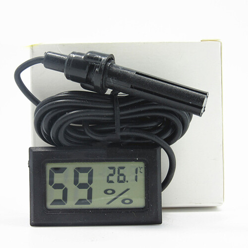 FY-12 LCD Igrometro e termometro,35,7x16,8mm,2x batterie 2