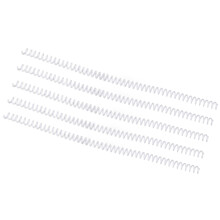 100 pezzi spirali bianche da 8 mm, 48 giri, 40 fogli formato A4