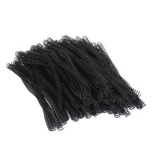 Espiral de encuadernación de 12,7 mm de diámetro, 90 hojas, PVC negro