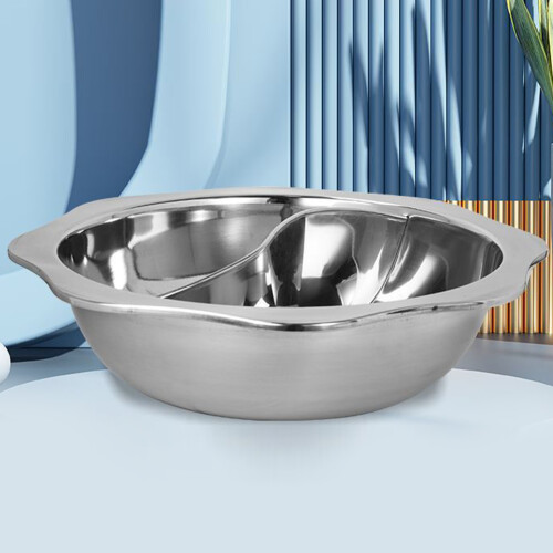 Pot à double saveur en acier inoxydable à fond épais 2