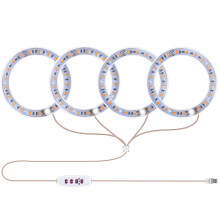 Luz de cultivo de 4 cabezas 6.2W 301.7lm 600x90mm USB 4000K