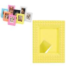 Compact 4.3x3.3in Yellow Photo Frame for Desktop Instax Mini 8 9 11 12