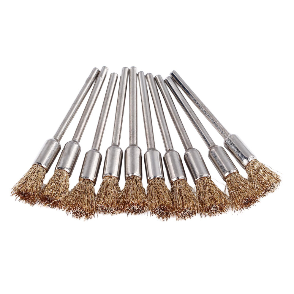30Pcs Steel Copper Wire End Brushes For Rust Dust & Oxidation 4941336051358