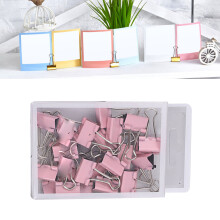 25 Stück Metall Binder Clips, 19mm Büro Papierspanner, Multifunktions Klassenzimmer Clips