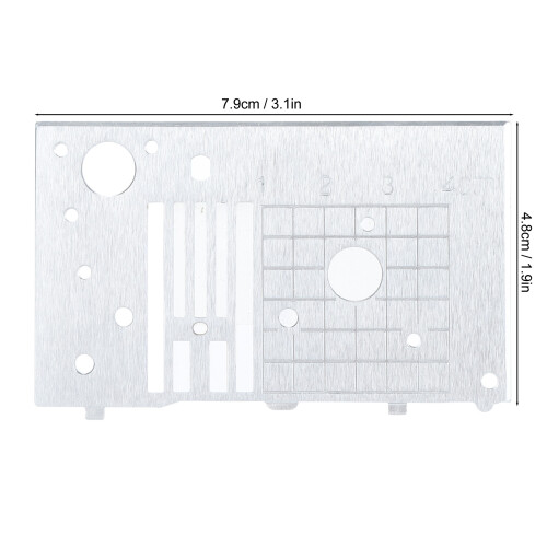 Plaque d'aiguille 7,9 x 4,8 cm CE1100PRW/SE9155 acier 1