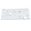 Plaque d'aiguille 7,9 x 4,8 cm CE1100PRW/SE9155 acier 1