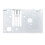 Plaque d'aiguille 7,9 x 4,8 cm CE1100PRW/SE9155 acier 15