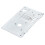 Plaque d'aiguille 7,9 x 4,8 cm CE1100PRW/SE9155 acier 14