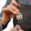 Ice Axe 18 Cm Durable Three Pointed Ice Breaker Ergonomic Skull Design Handle Bartending Kitchen Camping Bronze Color 4