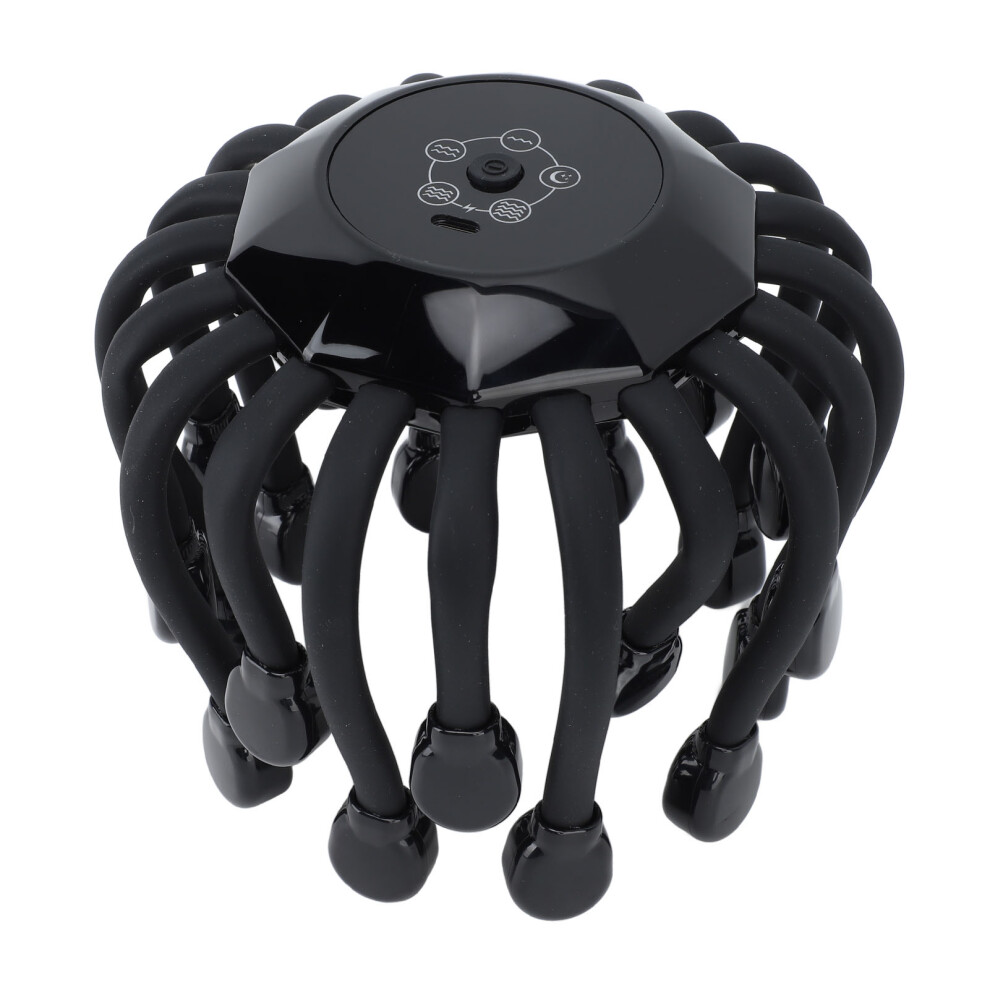 Red/Black Electric Claw Head Massager 900Mah Ray Vibration & Sound