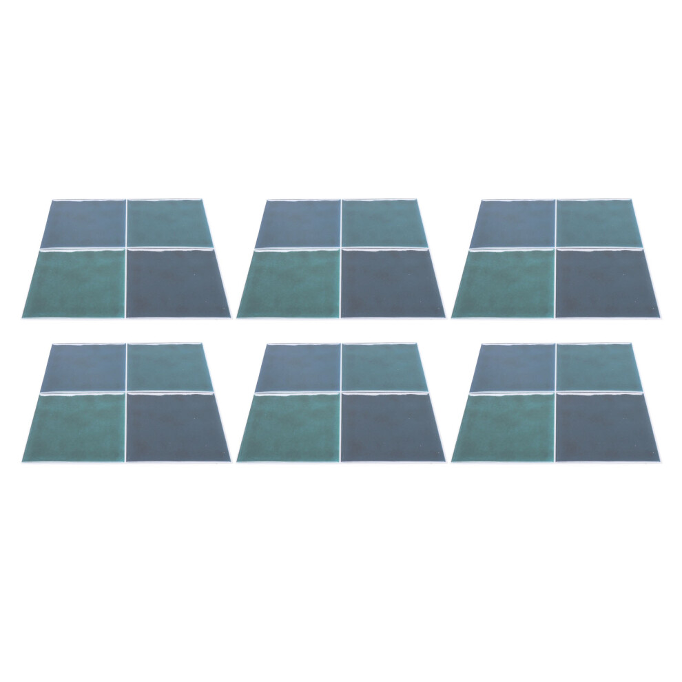 10Pcs Square Ceramic Tile Stickers 15X15cm Waterproof Self-Adhesive 9451336057939