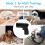 25KHZ Ultrasound Dog Bark Deterrent | Handheld, 80m Range, Black 4