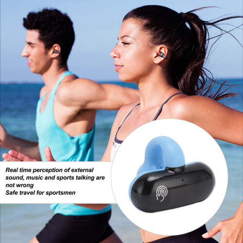 Écouteurs clip-on V5.2 à oreille ouverte bleu 120mAh 2