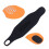Muñequera ultra delgada, ajustable, negro/naranja 4