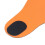 Muñequera ultra delgada, ajustable, negro/naranja 10