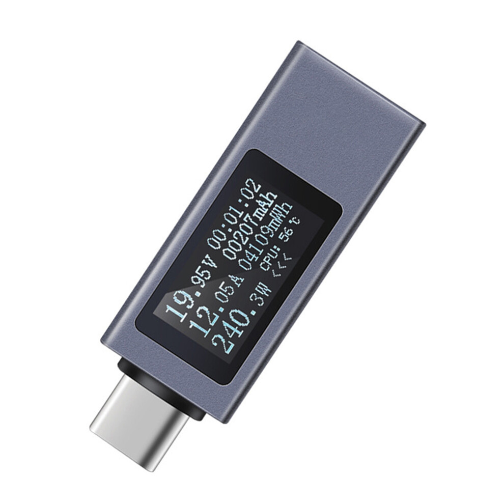 Aluminum Type-C Power Meter Supports 4-30V/0-12A Fastcharge Test 8151336059339