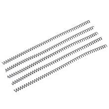 100 pezzi di spirali nere da 8 mm, 40 fogli, passo 4:1