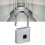 Lucchetto con impronta digitale 180 mAh 76x46x13 mm Argento 13