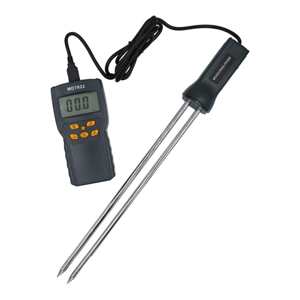 Grain Moisture Tester Digital Moisture Meter With Long Probe For Wheat Rice Corn 6947110882987