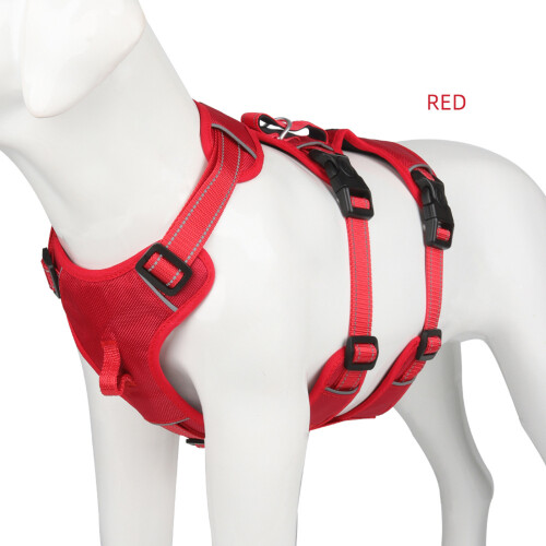 Arnés antitirones para perros, ajustable, S-XL, caqui 2