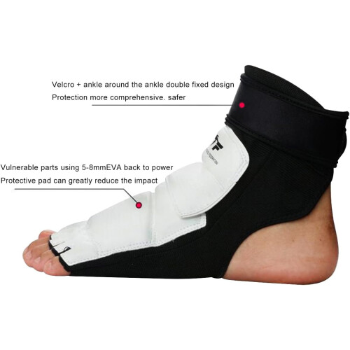 Taekwondo Punch Bag Sparring Training MMA UFC Thai Foot Protector Size Medium PU Leather 2