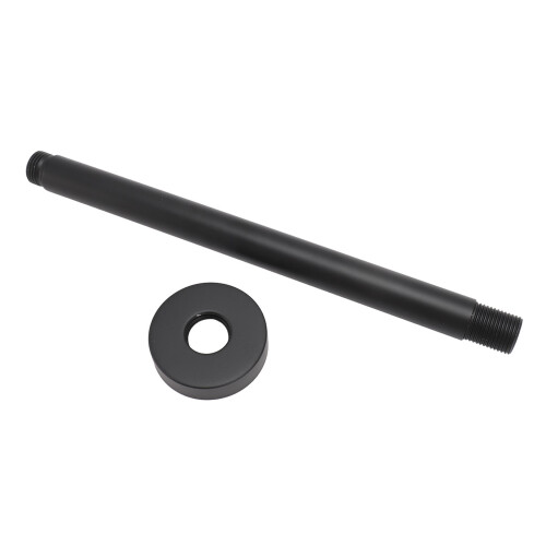Braccio estensore per soffione doccia 25cm nero opaco 2