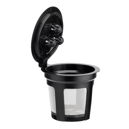 Capsula filtro caffè riutilizzabile in plastica con 3 fori da 30 g 1