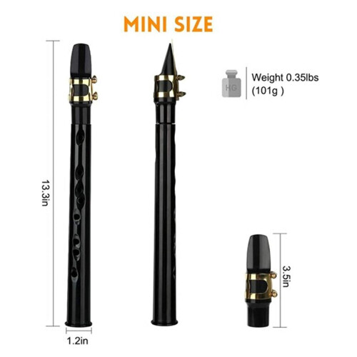 Mini Portable ABS Mini Saxophone 13.3in for Practice & Performance 1